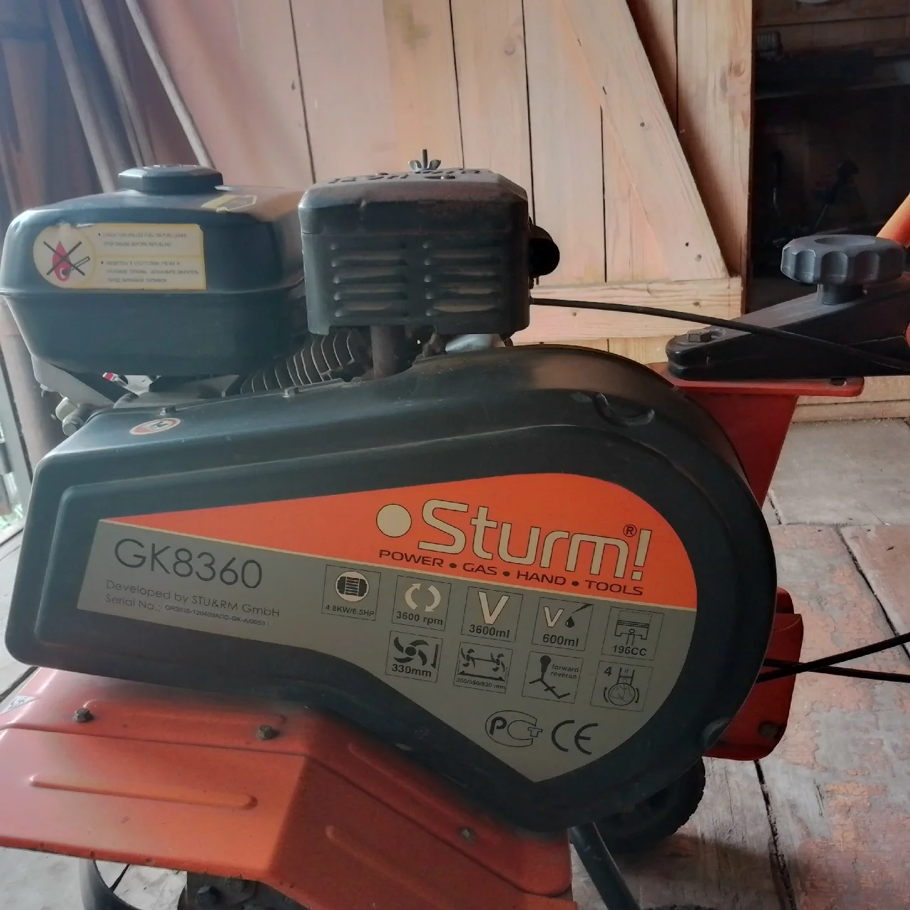 Продаётся мотокультиватор Sturm GK8360