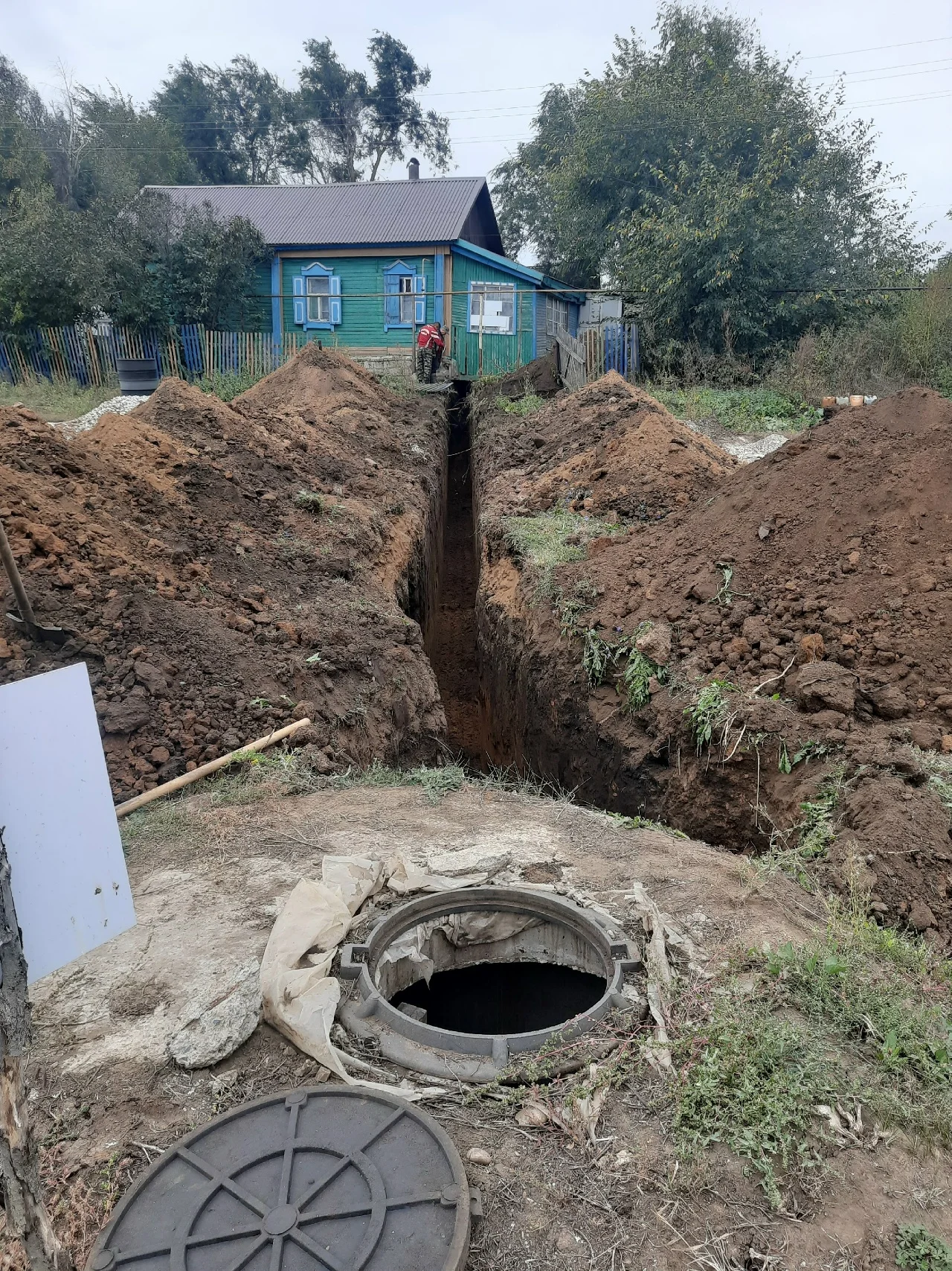 Услуги экскаватора-погрузчик